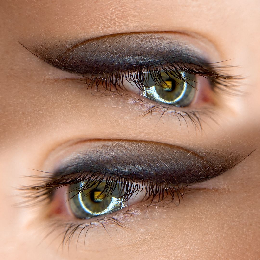 Sprâncene efect pudrat